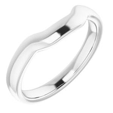 Charger l&#39;image dans la galerie, Sterling Silver Band for 7x5 mm Oval Ring
