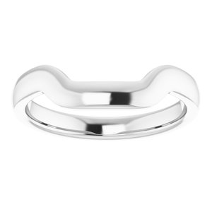 Sterling Silver Band for 11x9 mm Oval Ring