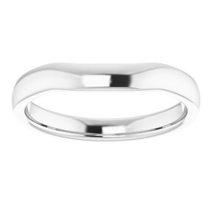 Sterling Silver Band for 4 mm Square Ring
