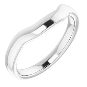 Sterling Silver Band for 7 mm Square Ring