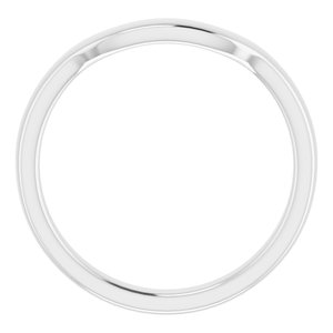 Sterling Silver Band for 7 mm Square Ring