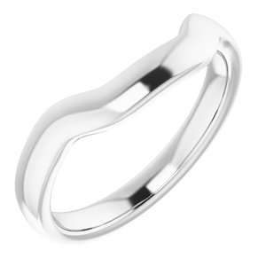 Sterling Silver Band for 9 mm Square Ring