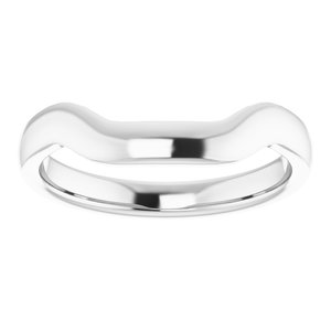 Sterling Silver Band for 9 mm Square Ring