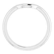 Charger l'image dans la galerie, Sterling Silver Band for 8x6 mm Oval Ring
