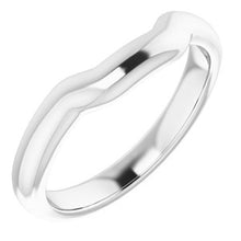 Charger l'image dans la galerie, Sterling Silver Band for 7.5 mm Square Ring
