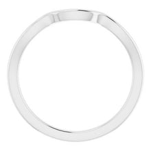 Charger l'image dans la galerie, Sterling Silver Band for 5 mm Cushion Ring
