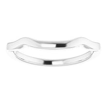 Load image into Gallery viewer, Sterling Silver Band for 8x6 mm Emerald Ring
