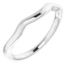 Charger l'image dans la galerie, Sterling Silver Band for 6x4 mm Emerald Ring
