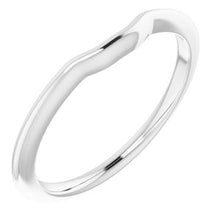 Charger l'image dans la galerie, Sterling Silver Band for 5 mm Square Ring
