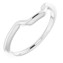 Charger l'image dans la galerie, Sterling Silver Band for 8 mm Square Ring
