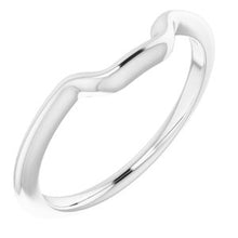Charger l'image dans la galerie, Sterling Silver Band for 7.5 mm Square Ring
