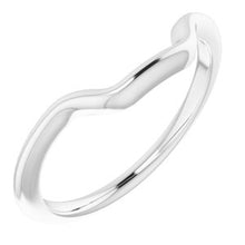 Charger l'image dans la galerie, Sterling Silver Band for 10 mm Square Ring
