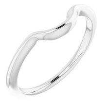 Charger l'image dans la galerie, Sterling Silver Band for 8 mm Round Ring
