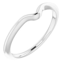 Charger l'image dans la galerie, Sterling Silver Band for 7x5 mm Pear Ring
