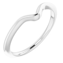 Charger l'image dans la galerie, Sterling Silver Band for 8x6 mm Pear Ring

