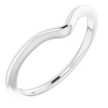 Charger l'image dans la galerie, Sterling Silver Band for 9x6 mm Pear Ring
