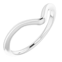 Charger l'image dans la galerie, Sterling Silver Band for 12x8 mm Pear Ring
