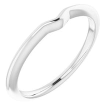 Charger l'image dans la galerie, Sterling Silver Band for 5x3 mm Oval Ring
