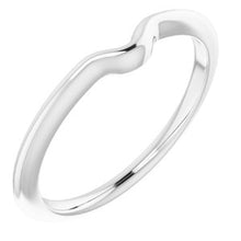 Charger l'image dans la galerie, Sterling Silver Band for 6x4 mm Oval Ring
