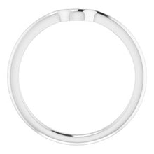 Charger l'image dans la galerie, Sterling Silver Band for 6x4 mm Oval Ring
