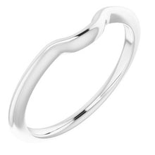 Charger l'image dans la galerie, Sterling Silver Band for 6 mm Cushion Ring
