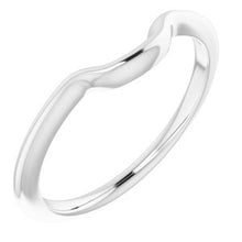 Charger l'image dans la galerie, Sterling Silver Band for 7 mm Cushion Ring

