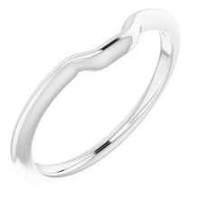 Charger l'image dans la galerie, Sterling Silver Band for 7x5 mm Emerald Ring
