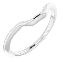 Charger l'image dans la galerie, Sterling Silver Band for 9x7 mm Emerald Ring
