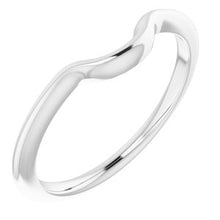 Charger l'image dans la galerie, Sterling Silver Band for 7.4 mm Round Ring
