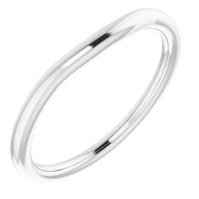 Charger l'image dans la galerie, Sterling Silver Band for 6x4 mm Oval Ring
