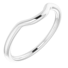 Charger l'image dans la galerie, Sterling Silver Band for 7 mm Cushion Ring
