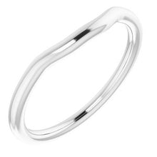 Charger l'image dans la galerie, Sterling Silver Band for 7x5 mm Emerald Ring

