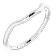 Charger l'image dans la galerie, Sterling Silver Band for 9x7 mm Emerald Ring
