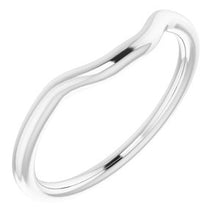 Charger l'image dans la galerie, Sterling Silver Band for 6 mm Square Ring
