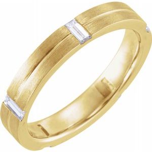 Bande de diamant 14K jaune 5/8 CTW taille 6