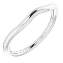 Load image into Gallery viewer, Sterling Silver Band for 9x7 mm Emerald Ring
