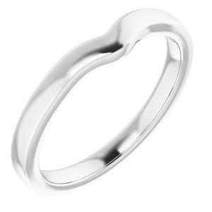 Sterling Silver Band for 4.4 mm Round Ring