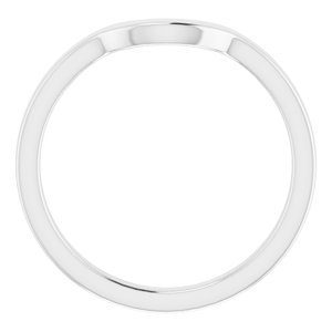 Sterling Silver Band for 7.4 mm Round Ring