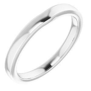 Sterling Silver Band for 5x3 mm Oval Ring