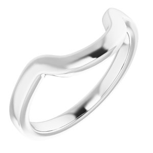 Sterling Silver Band for 12 mm Cushion Ring