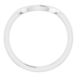 Sterling Silver Band for 11 mm Cushion Ring