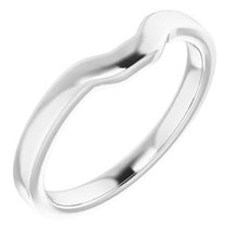 Load image into Gallery viewer, Sterling Silver Band for 6 mm Asscher Ring
