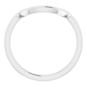 Sterling Silver Band for 14 mm Cushion Ring