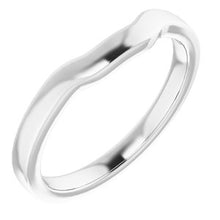 Load image into Gallery viewer, Sterling Silver Band for 7x5 mm Emerald Ring
