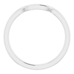 Sterling Silver Band for 7x5 mm Emerald Ring