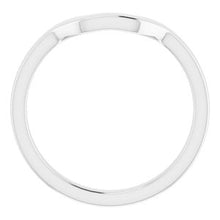 Load image into Gallery viewer, Sterling Silver Band for 9 mm Asscher Ring
