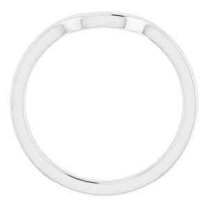 Sterling Silver Band for 7 mm Asscher Ring