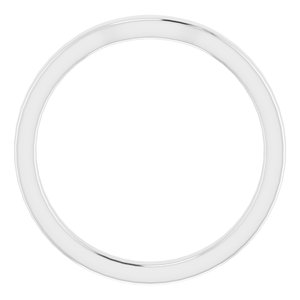 Sterling Silver Band for 5x3 mm Emerald Ring