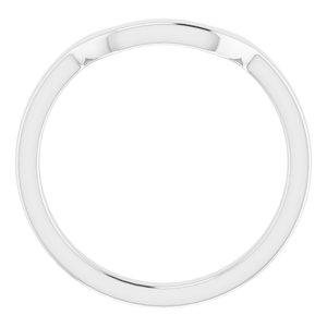 Sterling Silver Band for 11x9 mm Emerald Ring