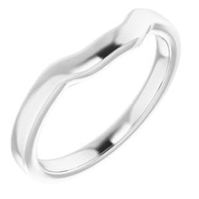 Load image into Gallery viewer, Sterling Silver Band for 8x6 mm Emerald Ring
